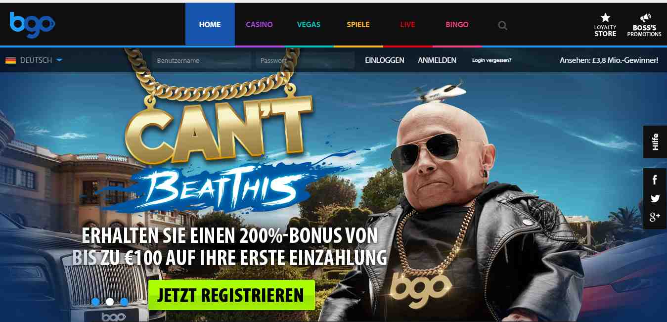 bgo Casino Erfahrungen - Header